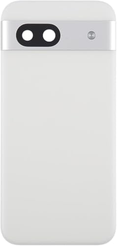 Back Panel Battery Cover with Camera Lens Bezel Replacement for Google Pixel 8a, Porcelain