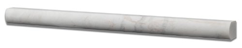 Iceberg Marble Honed 3/4 X 12 Bullnose Liner Trim Molding - Standard Quality - Box Of 15 Pcs. #TOP1