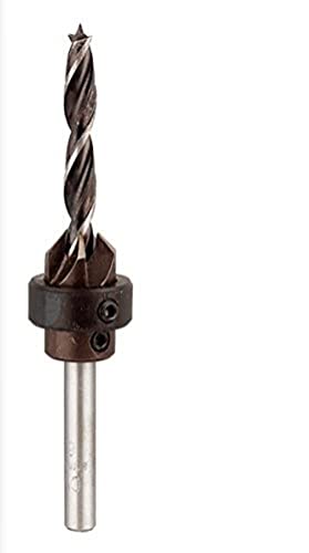 kwb 5.0 mm Wood Drill Bit with Countersink and Depth Stop CV Steel, Adjustable, 5,0 mm