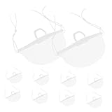 FUTUREORYY 10 Stück Teiliges Transparente Schutz nasenmasken aus Atmungsaktivem Wiederverwendbar...