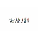 NOCH® Figuren-Set Band, Modellbau Figuren H0, 1:87, ideal als Zubehör für Dioramen und Miniaturwelten
