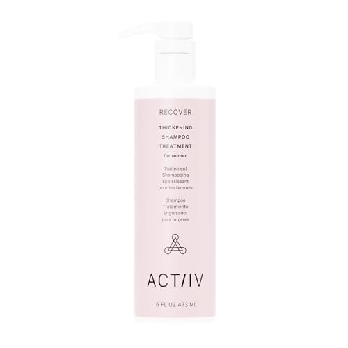ACTIIV Recover Thickening Shampoo Treatment For Women | Supports the Appearance of Fuller, Healthier-Looking Hair, Supports Scalp Health, Plant-Based, Color-Safe, Vegan, All Hair Types