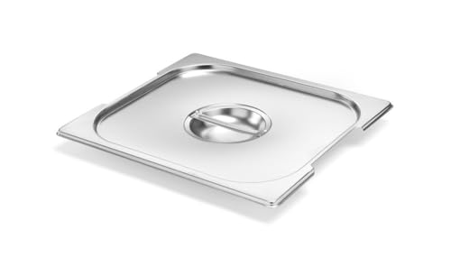 Couvercle Gastronorm GN 2/3 HENDI en acier inoxydable 354x325mm
