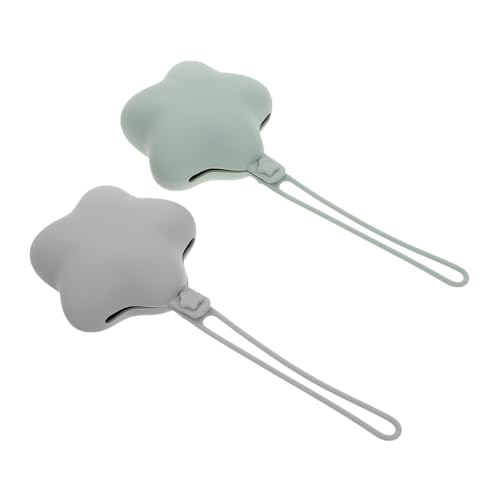 Garneck 2 Cajas De Silicona Para Guardar Chupetes Funda Para Chupete Dispensador De Pinzas De Viaje Para Chupete Kit De Destete Soporte Para Húmedas Pinzas Para