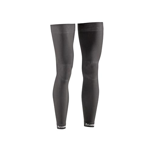Lurbel Warrior, Pernera Larga Ciclismo, Perneras térmicas, Unisex. (Negro, S)