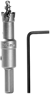Dribotway Bi-Metal Hole Saw 14mm TCT Carbide Heavy Duty Industrial Grade Stainless Steel Hole Cutter for Mental Wood Stainless Steel Plastic Copper