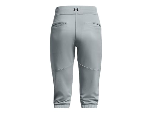 Under Armour Women's Vanish Softball Beltless Pants, Baseball Gray (075)/Black, Small - image 5