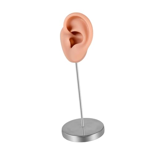 Colaxi Silicone Ear Model Jewelry Rack Prop Organizer Earring Display Stand Mannequin Ear for Instructions Ears Hook Earbuds Retails, Left