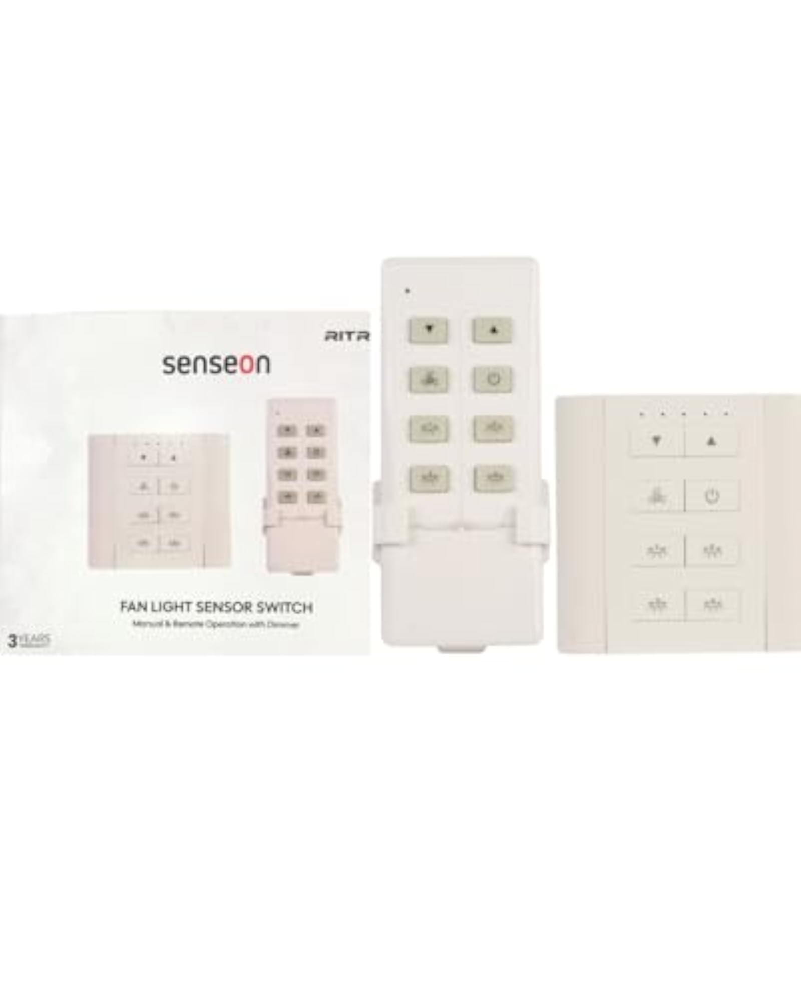 Senseon Fan Light Sensor Switch with Remote Control