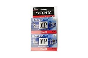 Sony 8mm MP Video Cassette, 120 min - 2 Pack