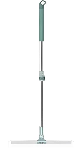 Image of Floor Cleaning Wiper with Adjustable Long Handle | Stainless Steel Rod Floor Squeegee | Heavy Duty Water Wiper for Bathroom, Kitchen & Tiles