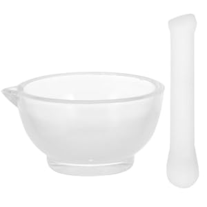 Ukcoco AKEVO Glass Mortar & Pestle Set