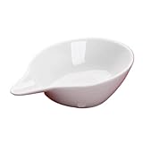 BOGAZY Salsera Cuenco De Porcelana Blanca Pura, Cuenco De Pico De Pato, Vajilla De Cerámica, Cacerola Personalizada Salsera Porcelana