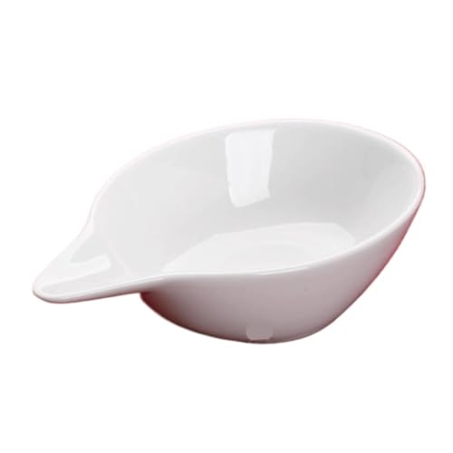 NMGMJQ Sauce Boat for Dressing Pure White Bone China Bowl Duckbill Bowl Ceramic Tableware Personalized Saucepan Home Cafe Restaurant