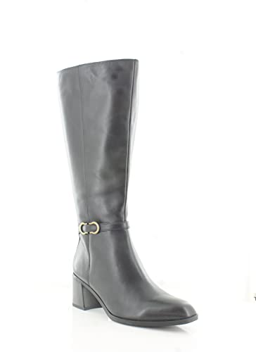 Naturalizer Womens Sterling Leather Knee-High Boots Black 7 Medium (B,M) #TOP3