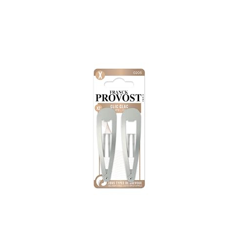 Franck Provost Clic Clac Large Hair Clips - Set of 2 - Outdoors, Black - Image 2