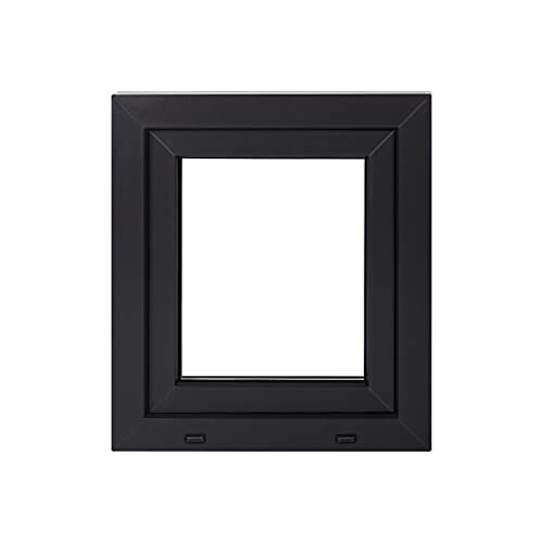 Framex Fenêtre de Cave 60x70 cm, Oscillo-Battante Gauche, Intérieur Blanc/Extérieur Anthracite | Triple Vitrage 32mm, Fenêtre PVC pour Sous-sol, Garage et...