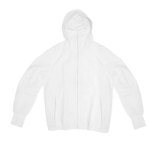 Naroote Ropa con Aire Acondicionado, Potente Ventilador de Refrigeración, Chaqueta de Refrigeración de Cuerpo Completo de Tela Solar de 3 Velocidades, Prenda de Alimentada por USB con Ventilador (L)