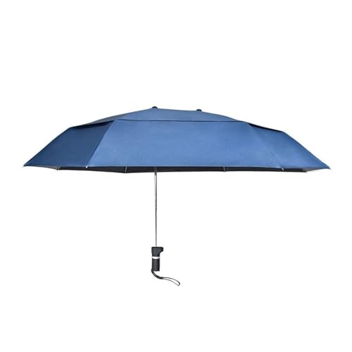 Paraguas doble a prueba de viento excéntrico plegable grande para lluvia fuerte de hombre