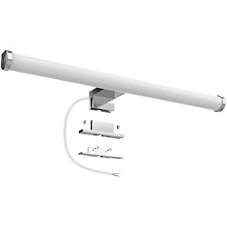 Lampara Arbotante Baño Aourow Lámpara de Espejo LED 40cm 10W 1200lm,Luz de Espejo de Baño Neutra Blanca Súper Brillante 4000K,Impermeable IP44,Aplique de Espejo de Baño No Estroboscópico 230V,Clase II(Sin Interruptor)
