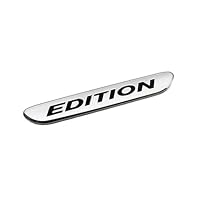 YSRWTBBA 1X édition 1 Nuit édition C300 C200L GLA CLA Chrome Argent Noir Badge Voiture Style Logo Autocollants emblème Facile à Installer, il Suffit de peler et Coller.(Black Edition