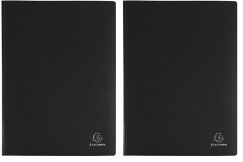 Porte-vues Exacompta 200 vues avec pochettes cristal lisses anti-reflet
