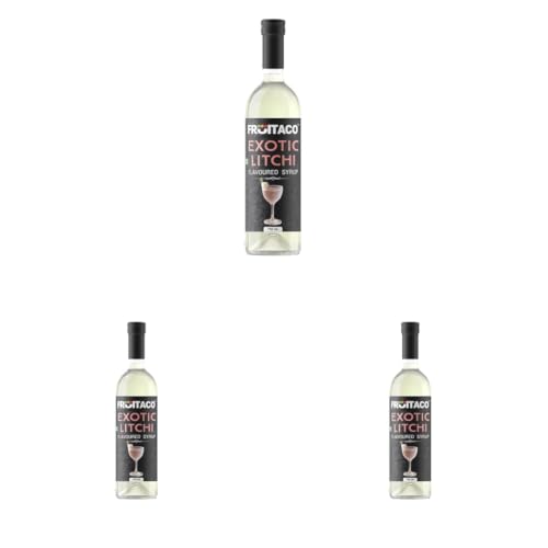 Image of Fruitaco Litchi Syrup: Perfect Mixer For Enhancing Mocktails & Cocktails, Drinks, And Mojitos At Parties, Conveniently Packaged In A 750Ml Bottle For All Your Mixing Needs (Pack of 3)