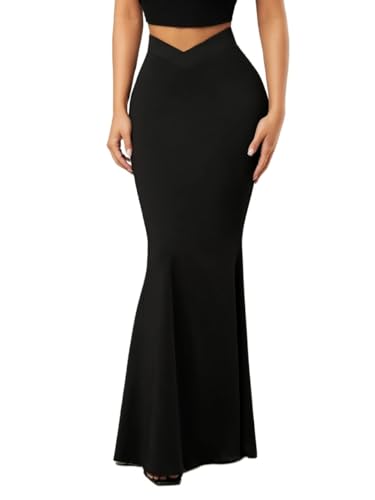 Summer Solid Hem Skirt Basic Women's Summer Casual Vinage Skirt