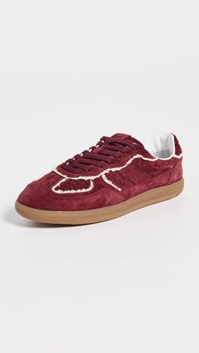 ALOHAS Women's Tb.490 Crochet Burgundy Leather Sneakers2