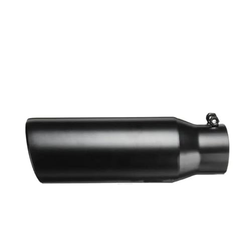 Silencieux pointe fin noire 3" entrée canule d'échappement pour auto