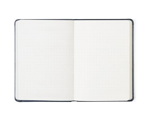 Image of A6 Professional Notebook, 160 Lined Pages, 100 GSM Thick Paper, Premium PU Leather Hardcover, Includes 2025 Annual Planning Card, Dark Green