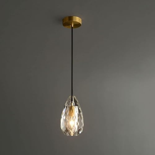 Lámpara colgante de cristal decorativa para iluminar balcones y pasillos del hogar