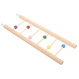 HYTROVE Vogel Kletterleiter für Wellensittiche und Papageien Einfache Montage Praktisches Design Beige Farbe für Käfig und Training