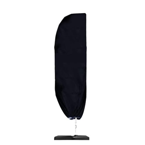 Funda Sombrilla Jardín Cubiertas negras del parasol del mercado de la prenda impermeable del patio del paraguas 210D con las cubiertas al aire libre de los paraguas de la cremallera Para Sombrilla De