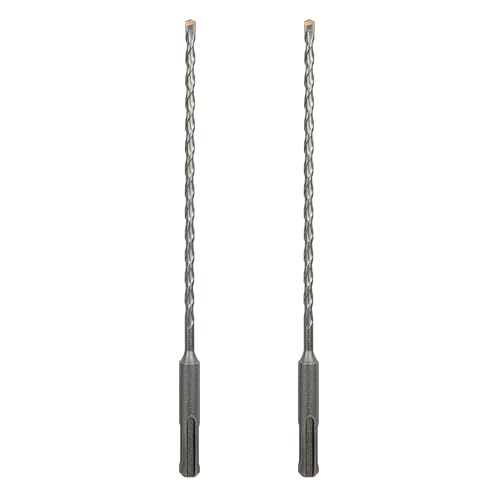 Sabre Tools 2-Pack 3/16 Inch x 8 Inch SDS Plus Rotary Hammer Drill Bits Carbide Tipped for Brick Stone and Concrete (3/16 x 6 x 8)