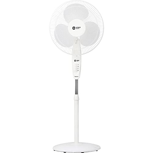 Image of Orient Electric PP Plastic Pedestal Stand-33 Fan (Signal White - 400 MM)