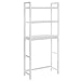 SONGMICS Scaffale Sopra Toilette, Organizzatore da Bagno in Bambù a 3 Ripiani Regolabili, Mobile da Bagno, Multifunzione, Portante 15 kg per Ogni Ripiano, Montaggio Facile, Bianco BTS01WT