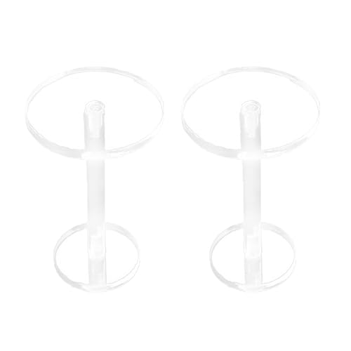 PIXZCSA Socle décoratif cylindrique en acrylique, présentoir à bijoux, étagère de rangement, rehausseur pour coiffeuse. Présentoir à bijoux sur pied en – vue 4