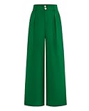 FEATURE: Suit Fabric (Hand / Machine Wash & Do Not Tumble Dry) / Lightweight Dress Pants Women / Palazzo Pants For Women / Trousers Pants For Women / High Waisted Pants For Women / Wide Leg Pants Woman / Zip Up With Button Closure / Elastic Back / Si...