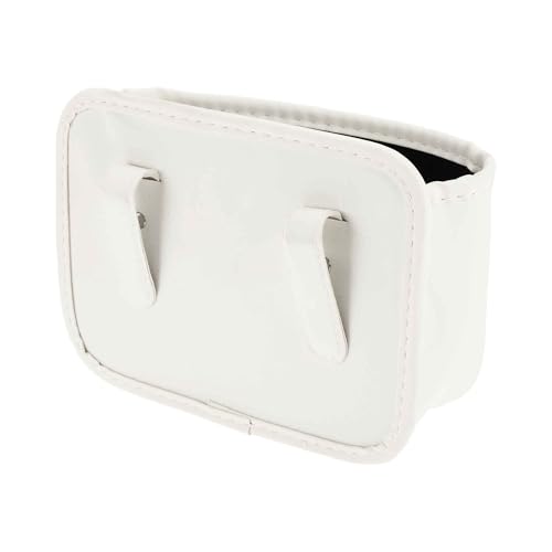 Bote de basura para coche portátil organizador de residuos colgante blanco 7