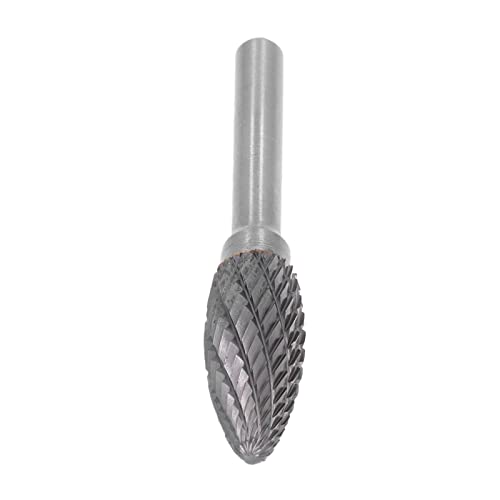 Slipskär, slipverktyg 6 mm skaftdiameter HX1232 Eldflamma form för spårning för fasning