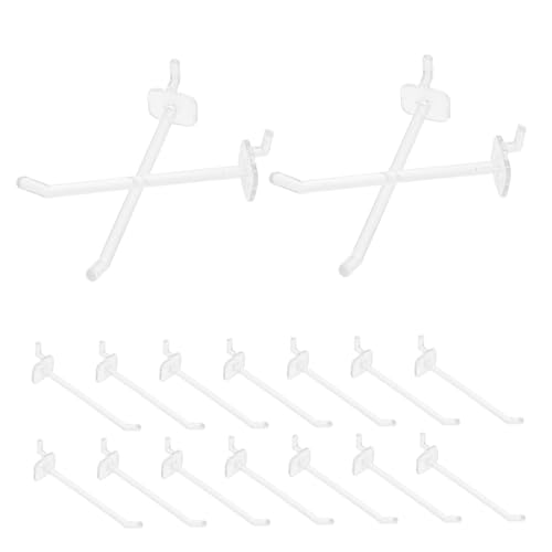 Garneck Peg Board Hooks for Hanging Tools 50pcs Plastic Hook Display Board Retail Shelving