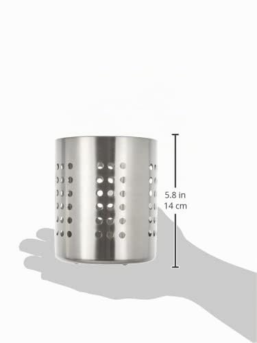 Miniatura 4 de Zeller 27340 Porta-Utensilios De Cocina, Acero Inoxidable, Gris, 12x12x13 Cm