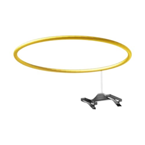 Cosplay Super-Invisible Angel Halo Golden Yellow 3D Plastic Transparent Support Anti-Drop for Cosplay & Photoshoots