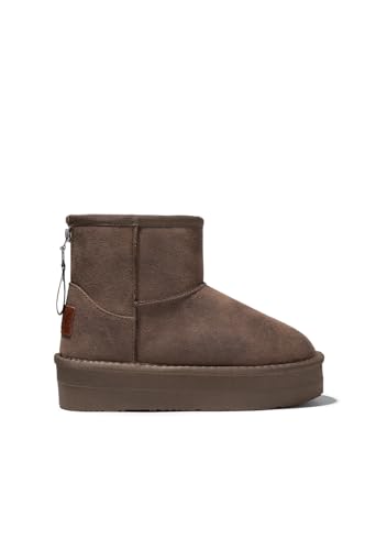 B&W Break&Walk - Botas Australianas Cremallera para Niños o Adultos Unisex (Taupe/Talla 33)