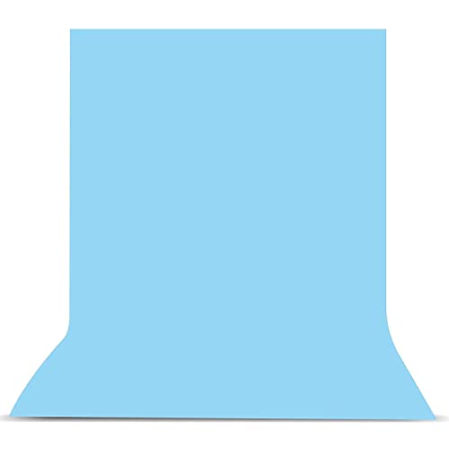 Hanumex® Sky Blue Color Professional Backdrop Chromakey Screen Background Photo Light Studio Photography Background for VFX Editing, YouTube Video, FB Short Video, Instagram Reels (SkyBlue 8 X 10)