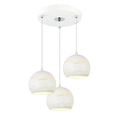 FAJOPQW 3-flammige Restaurant-Pendelleuchten mit industrieller...