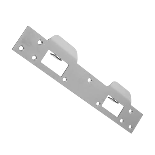 Housoutil Tablero De Ataque De Pestillo Refuerzo De Puerta Relleno De Agujeros Cubreplacas Placa De Refuerzo Placa De Huelga Repuestos Para Puertas Parte De La Puerta Acero Inoxidable Silver