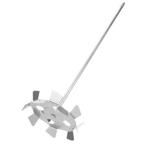 HOLIDYOYO Mixer Drill Stirring Rod Galvanized Mud Mixer Tool for Easy Mixing of Paints Epoxy and Lightweight and User Friendly Mixing