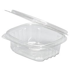 Genpak AD24F | 24oz Clear PET Hinged Deli Container | Leak-Resistant | MAde in the USA |Case Count 200